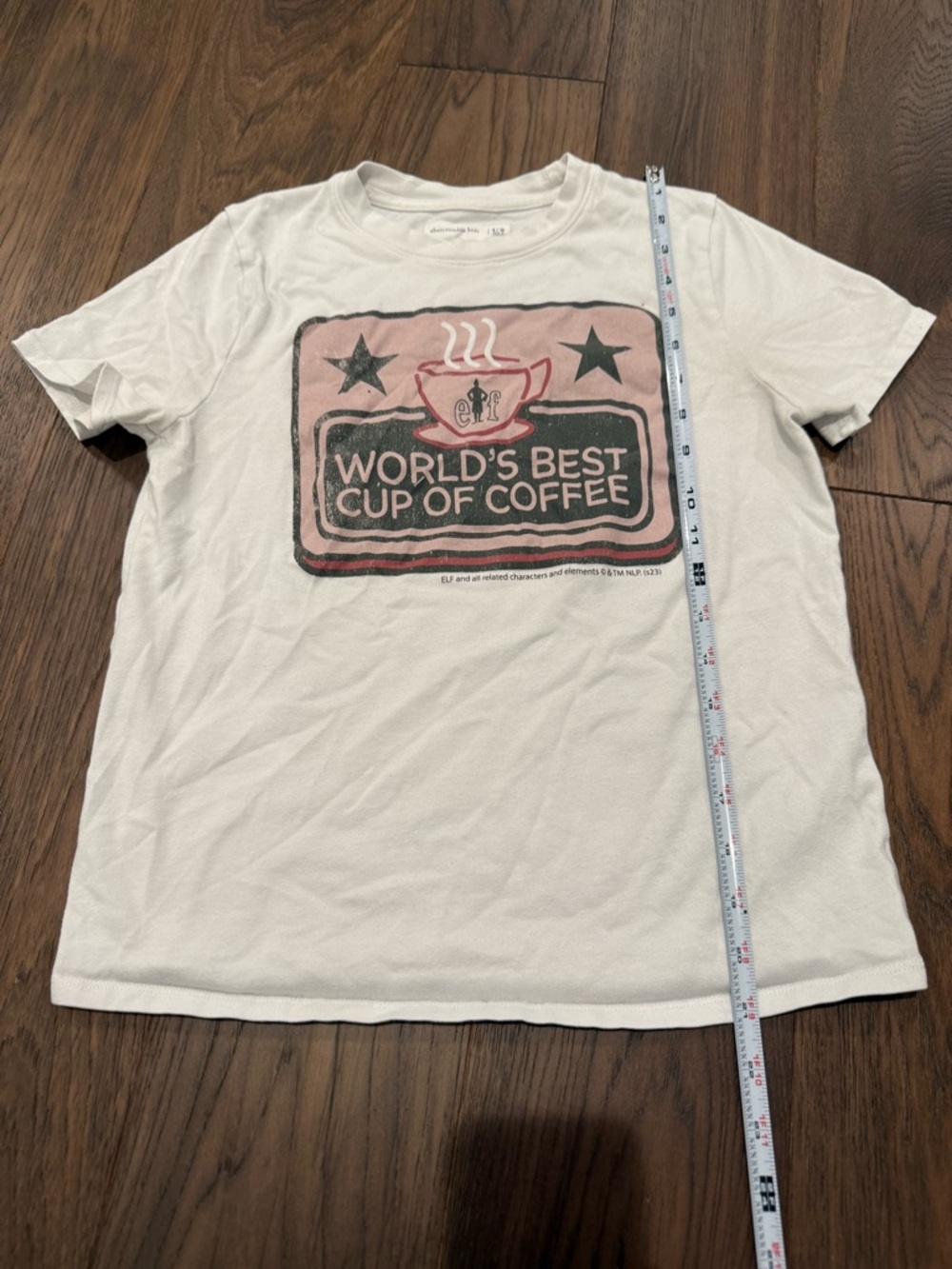 Abercrombie Kids Elf Movie "World's Best Cup of Coffee" Graphic Tee
